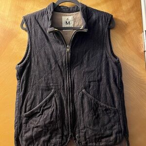 Men's Charcoal Quilted Vest by New Market Goods